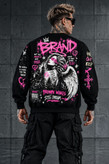 سویشرت پارچه سه نخ خارخورده کد131 مدل pink brand